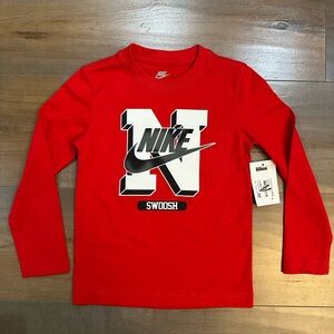 Nike Kids Red Long Sleeve Shirt